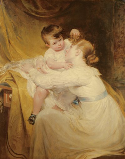 Ritratto di Mrs De Wint e sua figlia, Helen da William Hilton